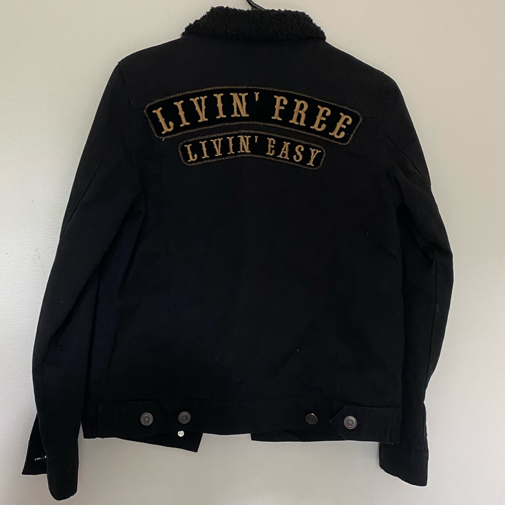 Dolls Kill Lira livin free livin easy black jacket